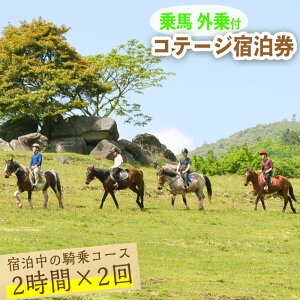 【ふるさと納税】乗馬体験もできる!1泊2日宿泊券(1名様分)体験チケット【霧島アート牧場】