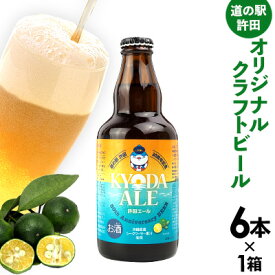 【ふるさと納税】《名護市限定返礼品》道の駅許田オリジナルクラフトビール　6本×1箱 道の駅 許田エール 新 ビール お試し お酒 アルコール 飲料 地ビール 限定品 特産品 オリジナル クラフト 父の日 お祝い シークヮーサー おすすめ 瓶 ビン 宅飲み