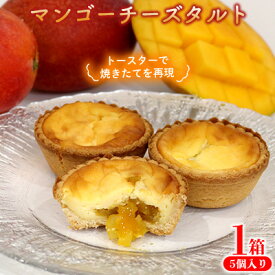 【ふるさと納税】マンゴーチーズタルト　1箱(5個セット) おきぽた チーズタルト マンゴー スイーツ 専門店 OKIPOTA 洋菓子 焼き菓子 タルト生地 果肉 贅沢 高級 人気 おすすめ お土産 ギフト プレゼント 贈り物 沖縄 お取り寄せ