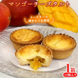 【ふるさと納税】マンゴーチーズタルト　1箱(10個セット) おきぽた チーズタルト マンゴー スイーツ 専門店 OKIPOTA 洋菓子 焼き菓子 タルト生地 果肉 贅沢 高級 人気 おすすめ お土産 ギフト プレゼント 贈り物 沖縄 お取り寄せ