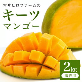 【ふるさと納税】【2024年発送】沖縄マンゴー農園マサヒロファームのキーツマンゴー(贈答用)2kg