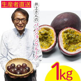 【ふるさと納税】【2026年発送】生産者直送！井上さんのパッションフルーツ1kg お取り寄せ フルーツ 南国 国産 デザート 家庭用 産地直送 農家直送 果物 くだもの ご当地 期間限定 数量限定 リリコイ 先行予約 先行受付 おきなわ 沖縄県産 沖縄 北中城村