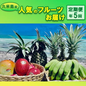 【ふるさと納税】【定期便】久米島産人気のフルーツお届け 年5回コース