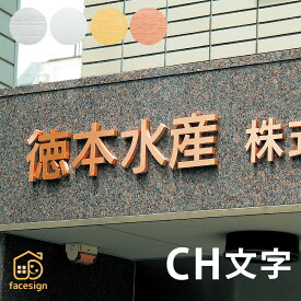 丸三タカギ 立体文字 表札 ステンレス 真鍮 銅 ビル マンション 高級感 シンプル 丸三タカギ 【CH文字（1文字）】おしゃれ ネーム プレート オーダーメイド