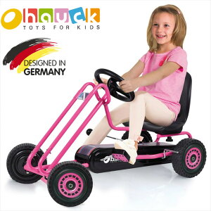 【即納】ドイツの名門ハウク・ライトニング・ゴーカート＜Hauck Lightning Pedal Go Kart＞ゴーカート ペダルカー 乗用玩具 乗用おもちゃ 乗り物 のりもの おもちゃ 海外 足こぎ 子供 子供用 女の子