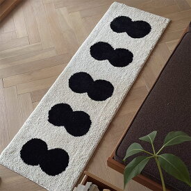 【 11月中旬 入荷 】キッチンマット 120×40cm ｜3カラー｜ ラグ ラグマット 滑り止め 洗える ウォッシャブル 丸洗いOK ズレない マット キッチン雑貨 インテリア チェアマット ベッドサイド インテリアマット ＜ モノトーン特集 ＞