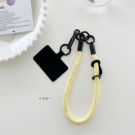 【 在庫一掃SALE 】 スマホ ストラップ 手首 ハンドストラップ ストラップホルダー パラコード リストストラップ スマホ ストラップ 韓国雑貨 コンパクト 紐 アタッチメント付き iphone Galaxy Xperia aquos おしゃれ かわいい 【5カラー】