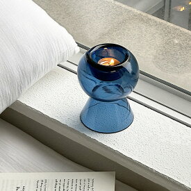 【 再販 】キャンドルホルダー フラワーベース 花瓶 オブジェ 置物 キャンドルスタンド 蝋燭 燭台 北欧 韓国 おしゃれ テーブルランプ ガラス アロマ ろうそく台 モダン 置き物 ディスプレイ インテリア 雑貨