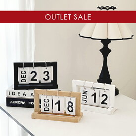 【 アウトレット品 】 訳あり！ カレンダー 卓上 日めくりカレンダー 日めくり 万年カレンダー 万年 かわいい おしゃれ マンスリーカード レターバナー 北欧 インテリア 韓国インテリア 韓国雑貨 1年 ディスプレイ 雑貨