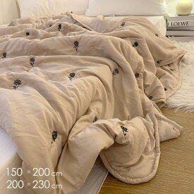 ＼ 発売記念 今だけ 価格 ⇒ 1/19 (月) 10:59まで ／ブランケット 肌掛け布団 洗える シングル 大判 おしゃれ かわいい 北欧 厚手 キルトケット ナチュラル 刺繍 韓国インテリア 韓国雑貨 マルチカバー ベッドカバー ソファー 防寒 膝掛け 毛布 掛け毛布 ソファーカバー