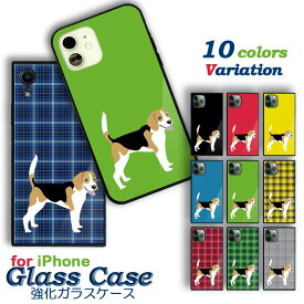 Fave ビーグル 強化ガラスiPhoneケース iPhone 13 12 11 Pro Max X XS XR 8 7 6 6s 8Plus 7Plus 6Plus 6sPlus 強化ガラス iPhone スマホケース スクエア ラウンド オリジナル イングリッシュビーグル 犬 ペット バレンタイン