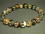 パワーストーン 天然石 ガーデンクォーツ 庭園水晶 ブレスレット 9〜9.5mm ルチル入り 【Felistone】 Gar…