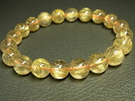 パワーストーン 天然石 タイチンルチル ルチルクォーツ 水晶ブレスレット 10mm 【Felistone】 TRB1192