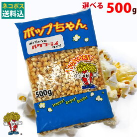 ポップコーン 豆 500g バタフライ or マッシュルーム タイプ ( 約25人分 ) ポップちゃん 送料無料