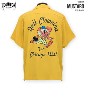 HOUSTON ヒューストン BOWLING SHIRT (CROWN) / ボウリングシャツ 半袖シャツ