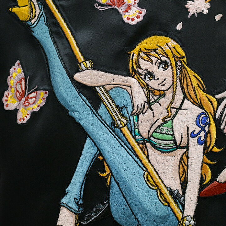 楽天市場】ONE PIECE ナミ・ロビン 総刺繍 リバーシブル スカジャン 