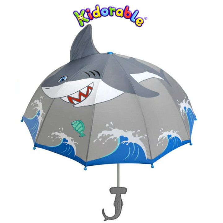 楽天市場 キドラブル 立体サメ子供傘 キッズ こども 男児 男の子kidorable キドラブル シャーク アンブレラ 子供 立体傘 かさ キャラクター傘 サメ 鮫 正規品 プレゼント ギフトサービス キッドラブル 誕生日祝 フラワーキッズ