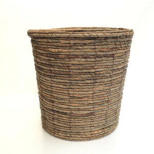 (資材)バナナ丸かご8号茶 鉢カバー 観葉植物 茶かご バナナかご 上質な鉢カバー ナチュラル鉢カバー 観葉植物に最適です インテリアグリーン おしゃれ鉢カバー 8号鉢 FKTS バレンタイン ホワ