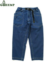 【送料無料】【WOMEN'S】GOHEMP （ゴーヘンプ）TRAVELER EASY PANTS (USED WASH) トラベラーイージーパンツ ワンウォッシュ 大小合わせた8個の多用途ポケットが特徴　年間を通して着用しやすい程よい厚みのGOHEMPオリジナルヘンプコットンデニム