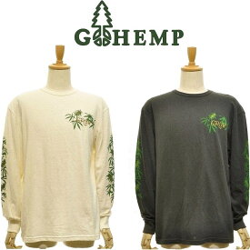 【送料無料】【MEN'S】GOHEMPゴーヘンプ GROW／LONG SLEEVE TEE グロウ ベーシックシリーズでお馴染みのヘンプ55%,オーガニックコットン45%の混率による8oz生地を使用したロングスリーブTシャツ