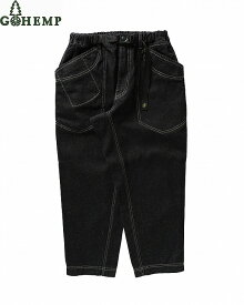 【送料無料】【MEN'S】GOHEMP（ゴーヘンプ）TRAVELER EASY PANTS BLACK DENIM (ONE WASH) トラベラーイージーパンツ 大小合わせた8個の多用途ポケットが特徴 年間を通して着用しやすい程よい厚みのGOHEMPオリジナルヘンプコットンデニムからブラックデニムが新登場