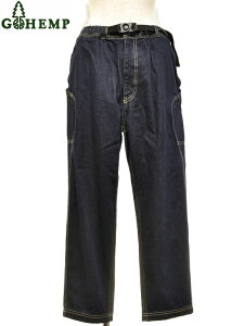 �y���������z�yWOMEN'S�zGOHEMP �i�S�[�w���v�jHIGH EXPLORER PANTS (ONE WASH)�G�L�X�v���[���[�p���c�@���悢������12oz�̒�ԃf�j�����nHEMP COTTON DENIM���g�p�����T�C�h�̃|�P�b�g�������̃f�j���p��