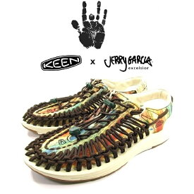 【送料無料】【WOMEN'S】KEEN キーン UNEEK × JERRY GARCIA グレイトフル・デッドのリードギタリスト中心的存在ジェリー・ガルシアが描いた絵画“BANYAN TREE”をフィーチャーした リミテッドモデルOpen Air Sneaker2本コードと1枚ソールから作られた次世代のスニーカー