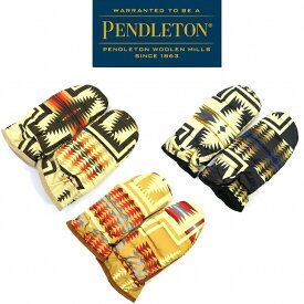 【送料無料】【MEN'S & WOMEN'S】PENDLETON ペンドルトン UC DOWN MITTENS ダウンミトン ハーディング柄のリサイクルダウンのミトン 冬に暖かい 指ぬき有りダウン90％/フェザー10％ FALL & WINTER COLLECTION 冬用 防寒 ふわふわ暖かいダウン手袋