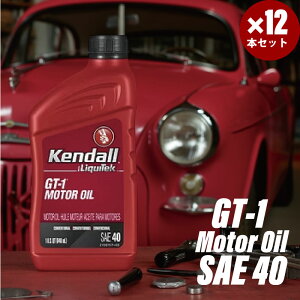 1QT×12{ Kendall Ph GWIC GT-1 Motor Oil with LiquiTek SAE40 SP Ki ŐV ȔRIC }bNXGWIC tH[~