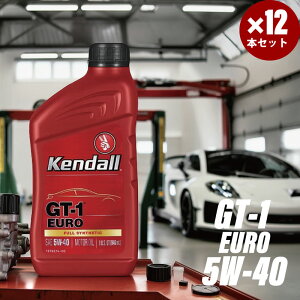 1QT×12{ Kendall Ph GWIC GT-1 EURO Motor Oil (Full Synthetic) 5W-40 Ki ŐV ȔRIC }bNXGWIC tH[~