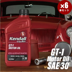1QT×6{ Kendall Ph GWIC GT-1 Motor Oil with LiquiTek SAE30 SP Ki ŐV ȔRIC }bNXGWIC tH[~
