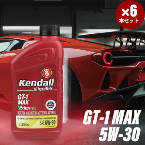 1QT×6{ Kendall Ph GWIC GT-1 MAX Motor Oil SAE 5W-30 dexos1:Gen3 API:SP Ki ŐV ȔRIC }bNXGWIC LebN tH[~