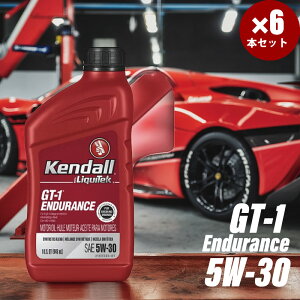 1QT×6{ Kendall Ph GWIC GT-1 Endurance Oil with LiquiTek Motor Oil 5W-30 SP GF-6A Ki ŐV ȔRIC }bNXGWIC LebN tH[~
