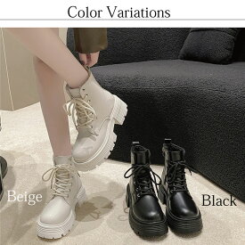 インナーボア付き あったか ショートブーツ レディース ムートン 厚底 レースアップ スエード スノーブーツ 冬 雪 ファー ガーリー シンプル かわいい 幅広 カジュアル 歩きやすい 編み上げ 韓国ファッション 【送料無料】