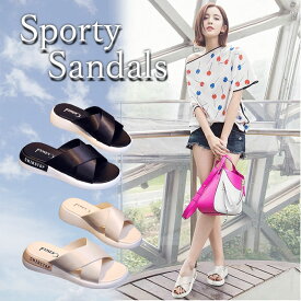 スポーツサンダル レディース スニーカーサンダル 疲れない シャワーサンダル スリッポン スポサン 歩きやすい 痛くない シンプル 可愛い おしゃれ サンダル カジュアル ビーサン ソール スポーティ 送料無料 韓国風 おしゃれ トレンド
