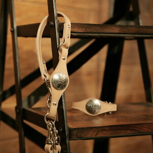 オリジナル ヌメ コンチョ リード ドメ L サイズ 大型犬