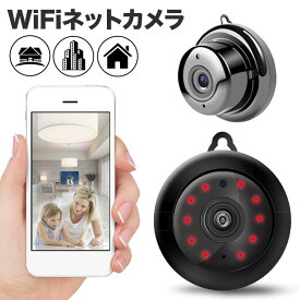 WiFiネットカメラ 1080p高画素 赤外線 ホームセキュリティカメラ HDビデオカメラ ドームカメラ ナイトビジョン ホームIPカメラ TF カード動体検知 セキュリティ監視 留守番 警報通知 暗視撮影 録画可能 遠隔操作 日本語説明書