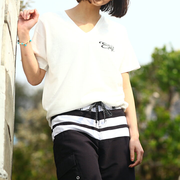 楽天市場 Vネック Tシャツ メンズ レディース ユニセックス 無地 西海岸 カリフォルニアスタイル アーバンサーフ Sa 水着サーフパンツ専門safsサフス