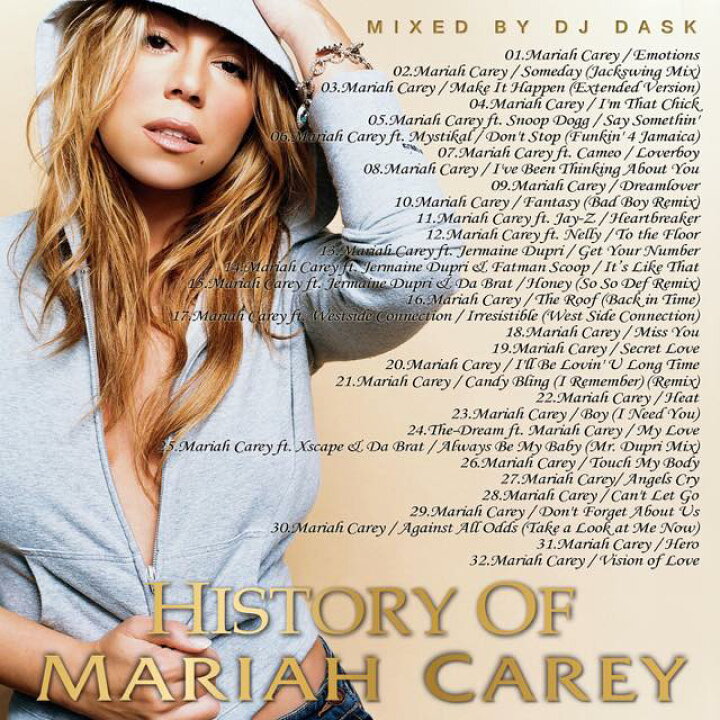 楽天市場】【世界の歌姫 Mariah Careyベスト!!】 DJ DASK / History of 
