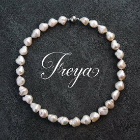 バロックパール ネックレス/淡水パールネックレス マグネット 真珠 フォーマル 結婚式 卒業 入学 冠婚葬祭 七五三 クリスマス パーティー 大人 レディース ジュエリー かわいい オシャレ ホワイト 天然 プレゼント ギフト 贈り物/プリンセス