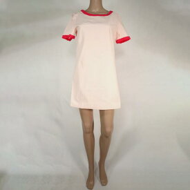 《90%OFF》ドレスギャラリー DRESS gallery 半袖 ワンピース ミニ丈 サイズ36(S～M)(W88) ピンク レディース LSK1131