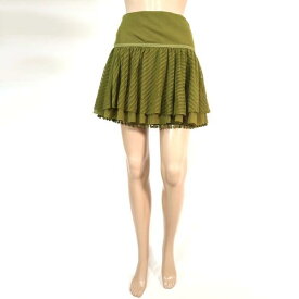 《90%OFF》スナイデル SNIDEL 日本製 チュール スカート ミニ丈 サイズ0(S)(W65) オリーブ レディース LSK1197