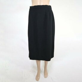 《90%OFF》マリナリナルディ MARINA RINALDI イタリア製 セミタイト スカート ミディ丈 サイズ15(M)(W70) ブラック レディース LSK762