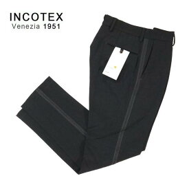 《59%OFF》インコテックス INCOTEX パンツ スラックス サイズ44(S)(W76) ブラック 麻×ウール メンズ MPN2771S