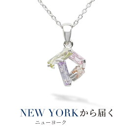 【ニューヨークから届く！】ネックレス レディース プラチナ 加工 SWAROVSKI スワロフスキー 誕生日 プレゼント 結婚記念日 女性 彼女 妻 嫁 金属アレルギー ニッケルフリー シンプル 大人 可愛い