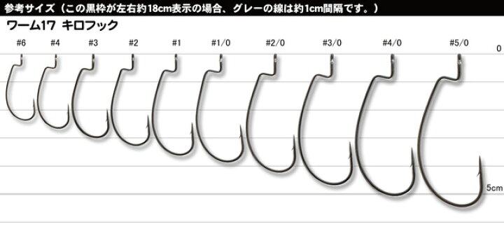 楽天市場 デコイ キロフック ワーム17 2 ワームフック カツイチ フィッシングスクエア 楽天市場店