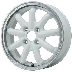 【新品 軽自動車】軽トラ 軽バン 夏タイヤ ホイール4本セット 145/80R12 ヨコハマ ジオランダー M/T G003 80/78N ブランドルライン ストレンジャーKST-9改 ホワイト/リムポリッシュ 12インチ(送料無料)