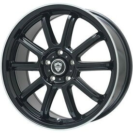 【新品国産5穴100車】 スタッドレスタイヤ ホイール4本セット 225/45R18 グリップマックス アイスX BSW ブラックサイドウォール(限定2023年製) ブランドル V15BP 18インチ(送料無料)