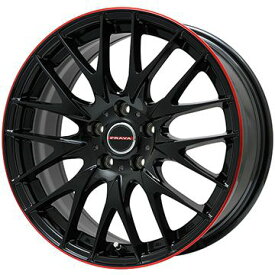 【新品国産5穴114.3車】 夏タイヤ ホイール4本セット 235/35R19 BFグッドリッチ(フジ専売) g-FORCE フェノム T/A(2022年製) ビッグウエイ LEYSEEN プラバ9M(グロスブラック/レッドリム) 19インチ(送料無料)