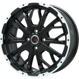 【新品国産4穴100車】 夏タイヤ ホイール4本セット 195/55R16 ダンロップ エナセーブ EC204 レアマイスター LMG ヴァスティア(グロスブラック/ホワイトリム) 16インチ(送料無料)